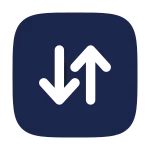 Square Sort Vertical SVG Icon
